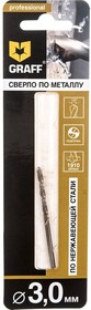 Сверло по нерж.стали 3,0мм GRAFF