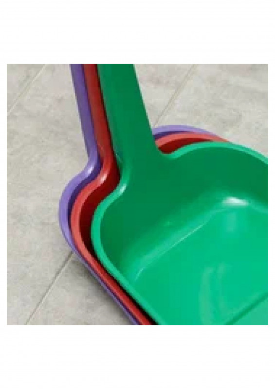 Совок для мусора квадратный с ручкой, цвет микс