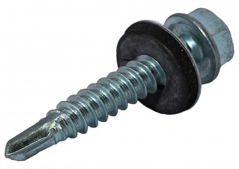 Саморез кровельный HWX7-W-P9 уп/50шт 5,5х19мм ТМ HARDWEX ЦИНК