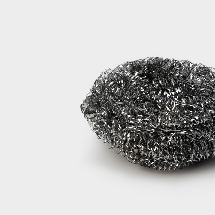 Губка для мытья посуды металлическая, спираль 15г