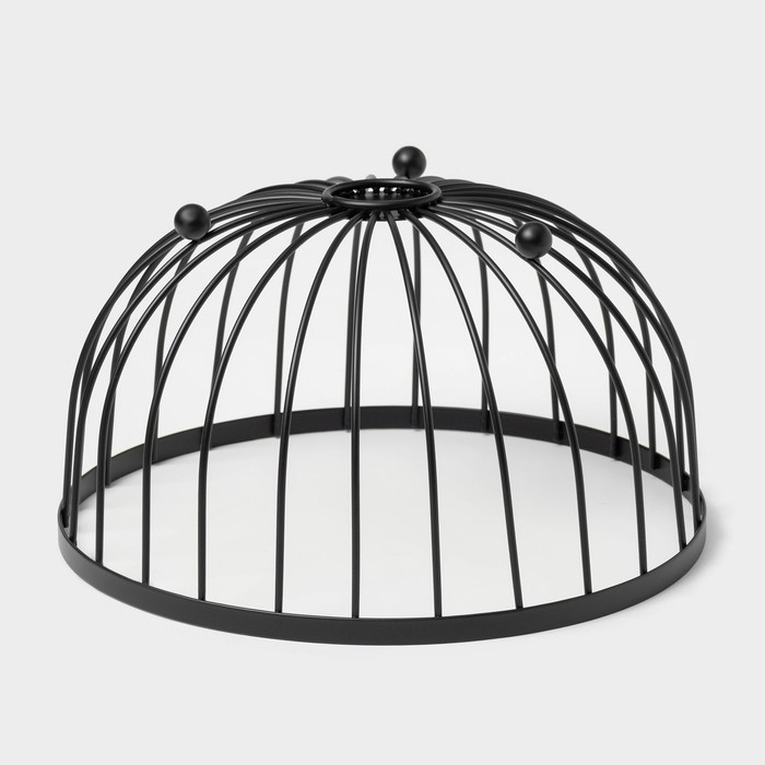 Фруктовница 25х25х13,5см, цвет черный