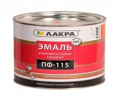 ЛАКРА краска ПФ-115 Желтый 2 кг.