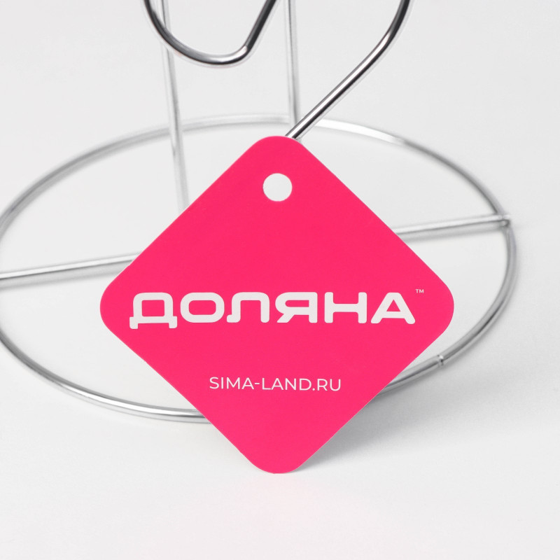 Подставка под бумажные полотенца, 13,4х13,4х28 см, цвет хром