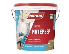 Parade W4 краска акрил.износоустойчивая белая матовая 2,5л.
