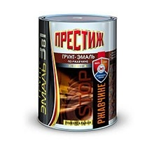 Грунт-эмаль по ржавчине ЗЕЛЕНАЯ 0,9 кг./14 "ПРЕСТИЖ"