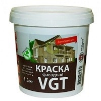 Краска ВД-АК-1180 фасадная белоснежная 1,5 кг