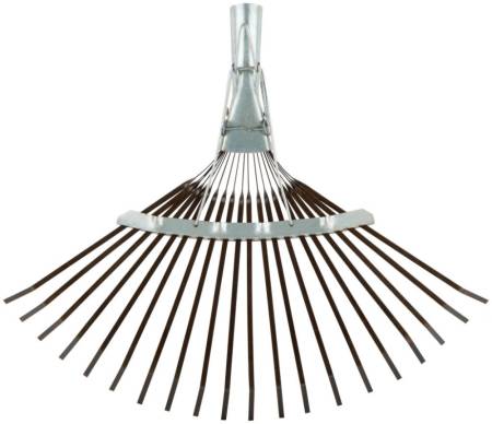 Грабли веерные пластинчатые 20-зубьев б/черенка п/о Хозлидер