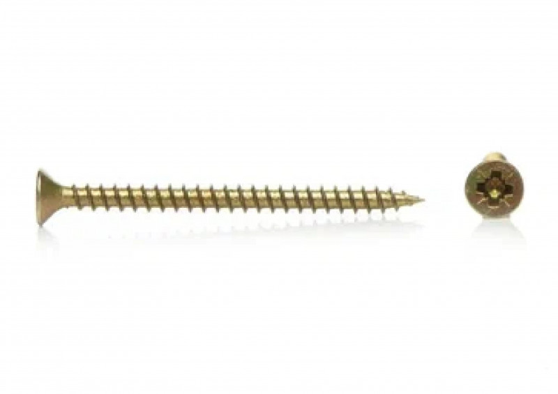 Саморез универсальный желтый цинк 4,5х80