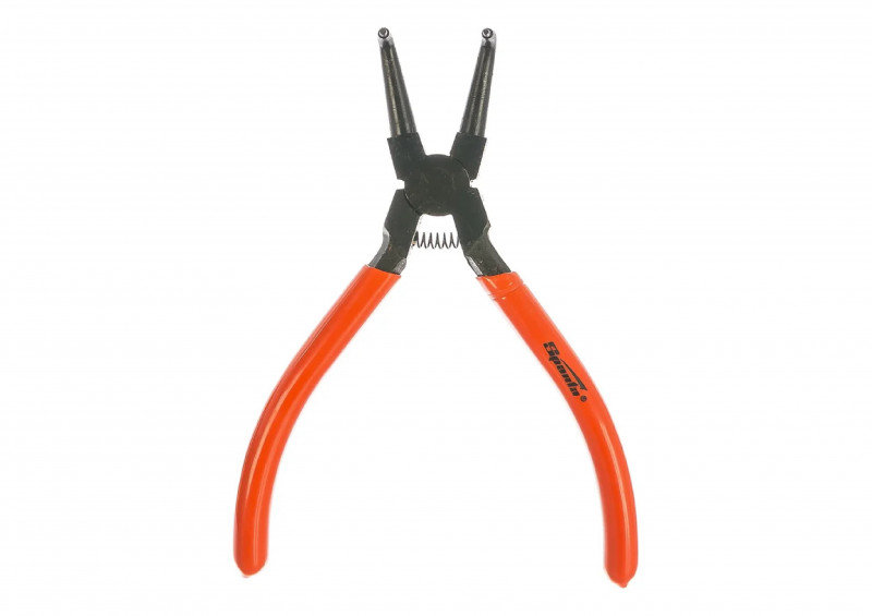 Съемник для внутренних стопорных колец изогнутые губки сжим 150мм SPARTA