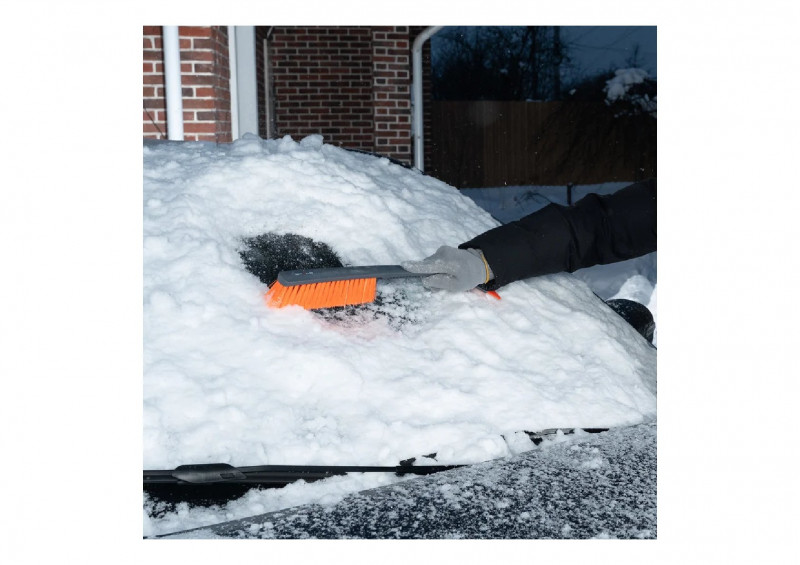 Щетка-сметка для снега 530мм со съемным скребком STELS