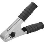 Зажим крокодил 100А 105мм черный ОНЛАЙТ