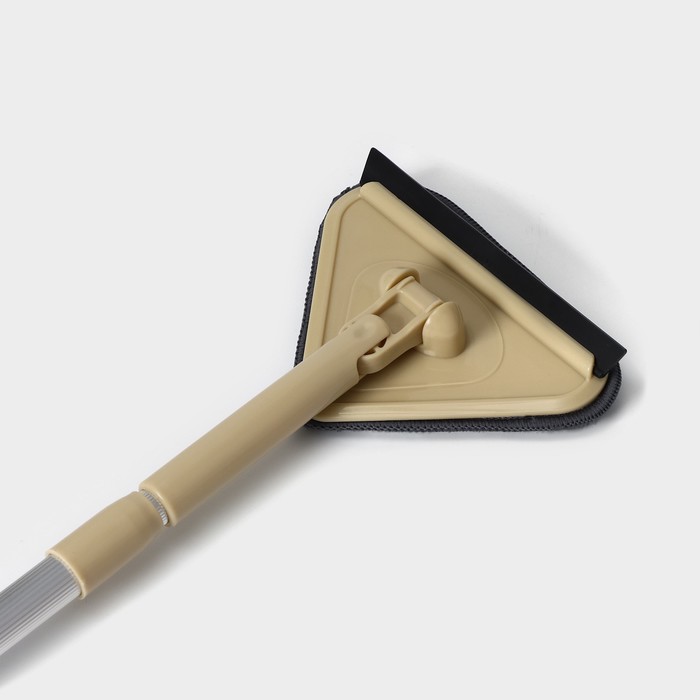 Окномойка с телескопической аллюминевой ручкой,12х12х59(89)см,цвет микс