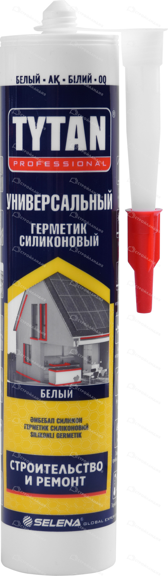 Герметик силиконовый универсальный белый 280мл Tytan Professional