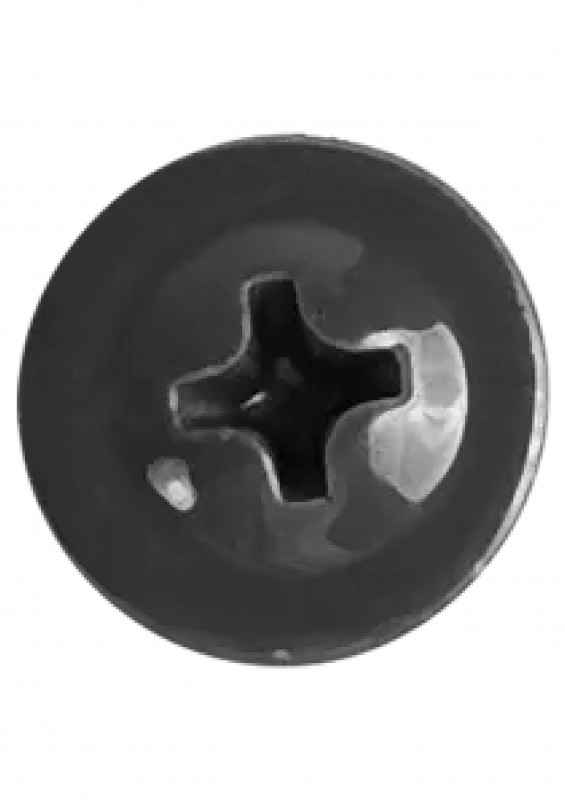 Саморез с пресс-шайбой острый RAL7024 4,2х25 серый графит