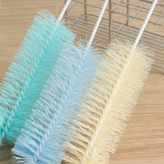 Ершик для посуды 30х5см, цвет микс